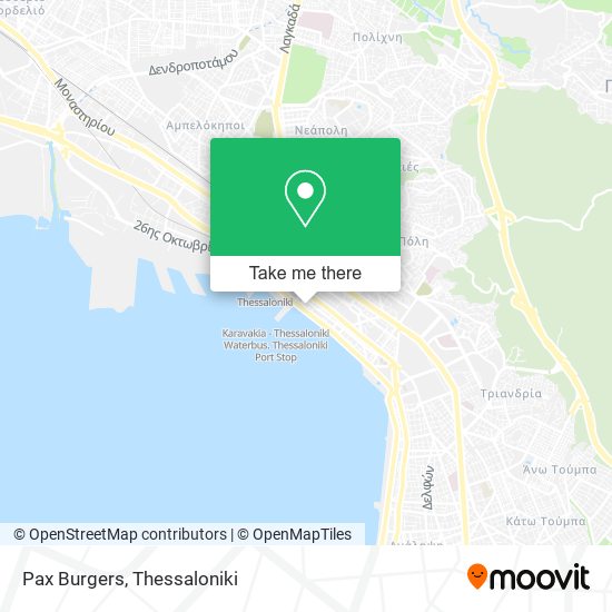 Pax Burgers map