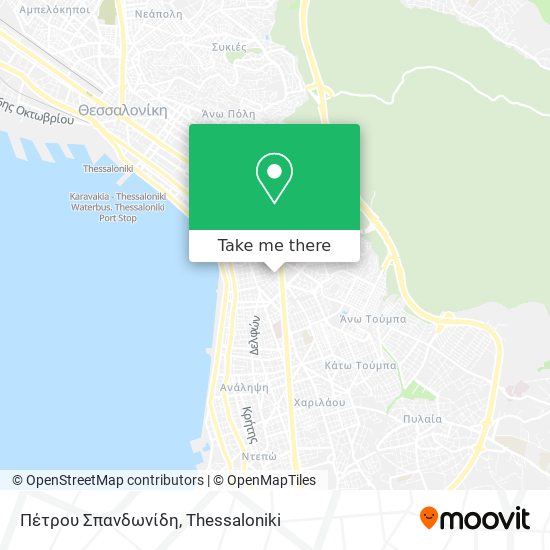 Πέτρου Σπανδωνίδη map
