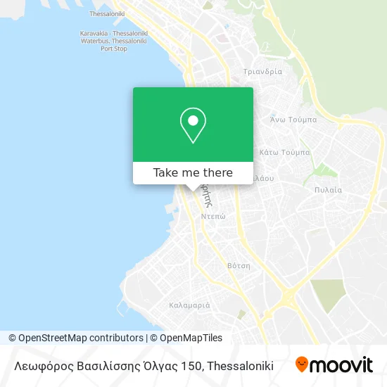 Λεωφόρος Βασιλίσσης Όλγας 150 map