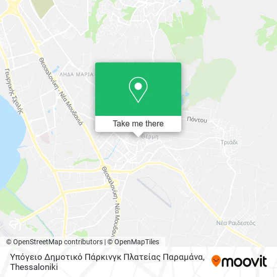 Υπόγειο Δημοτικό Πάρκινγκ Πλατείας Παραμάνα map