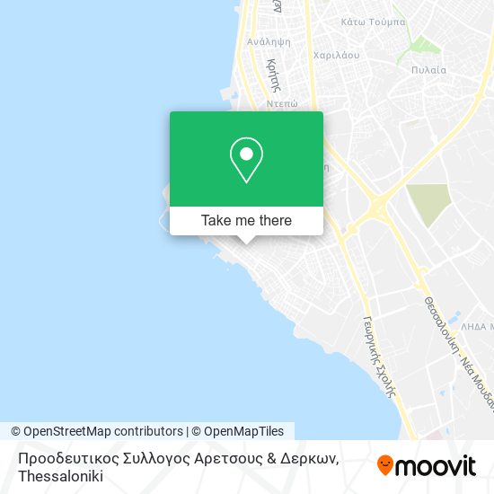 Προοδευτικος Συλλογος Αρετσους & Δερκων map