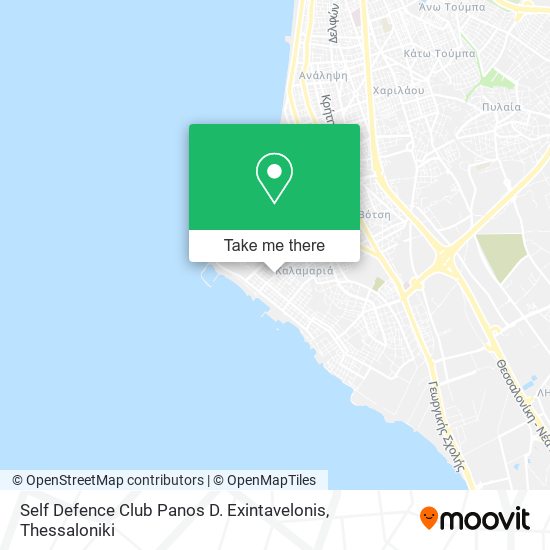Self Defence Club Panos D. Exintavelonis map