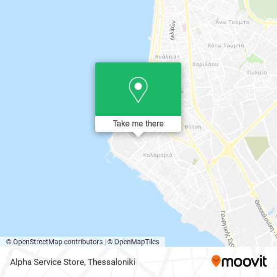 Alpha Service Store map