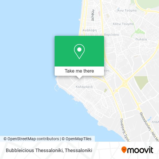 Bubbleicious Thessaloniki map