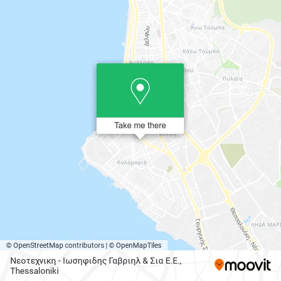 Νεοτεχνικη - Ιωσηφιδης Γαβριηλ & Σια Ε.Ε. map