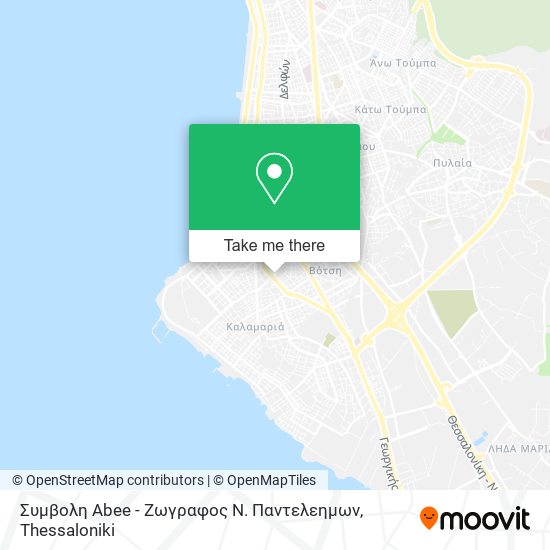 Συμβολη Abee - Ζωγραφος Ν. Παντελεημων map