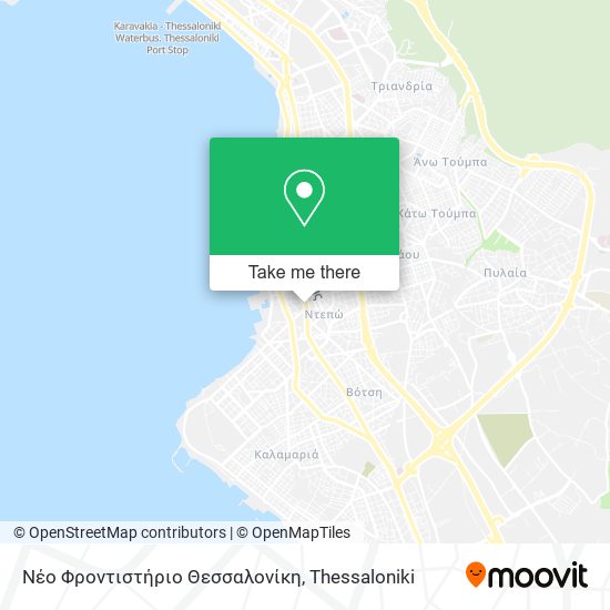 Νέο Φροντιστήριο Θεσσαλονίκη map