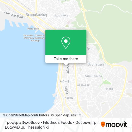 Τροφιμα Φιλοθεος - Filotheos Foods - Ουζουνη Γρ Ευαγγελια map