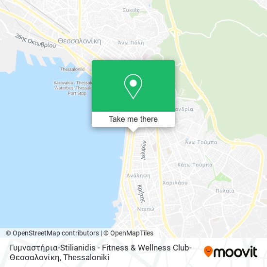 Γυμναστήρια-Stilianidis - Fitness & Wellness Club-Θεσσαλονίκη map