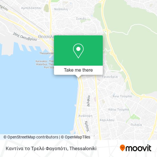 Καντίνα το Τρελό Φαγοπότι map