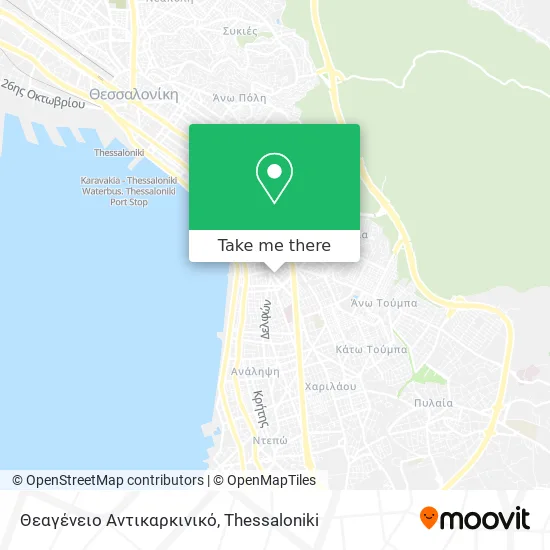 Θεαγένειο Αντικαρκινικό map