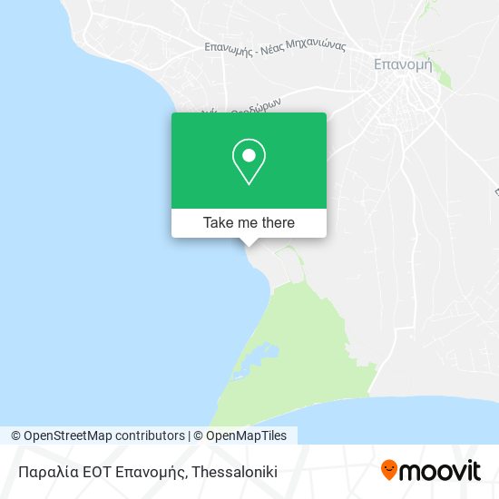 Παραλία ΕΟΤ Επανομής map