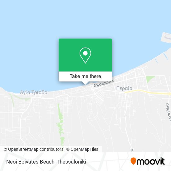 Neoi Epivates Beach map