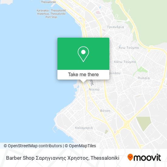 Barber Shop Σαρηγιαννης Χρηστος map