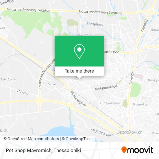 Pet Shop Mavromich map