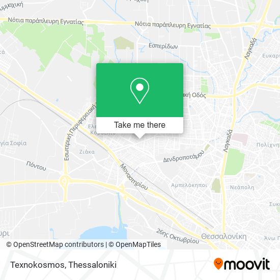 Texnokosmos map