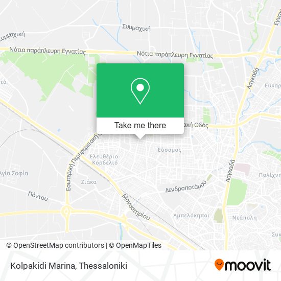 Kolpakidi Marina map