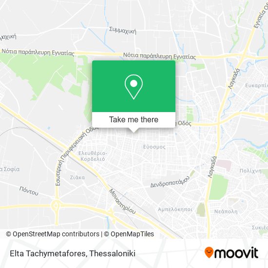 Elta Tachymetafores map