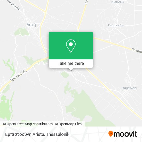 Εμπιστοσύνη Arista map