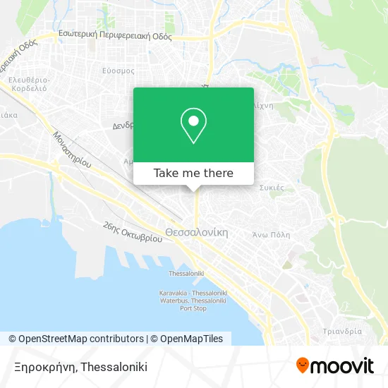 Ξηροκρήνη map