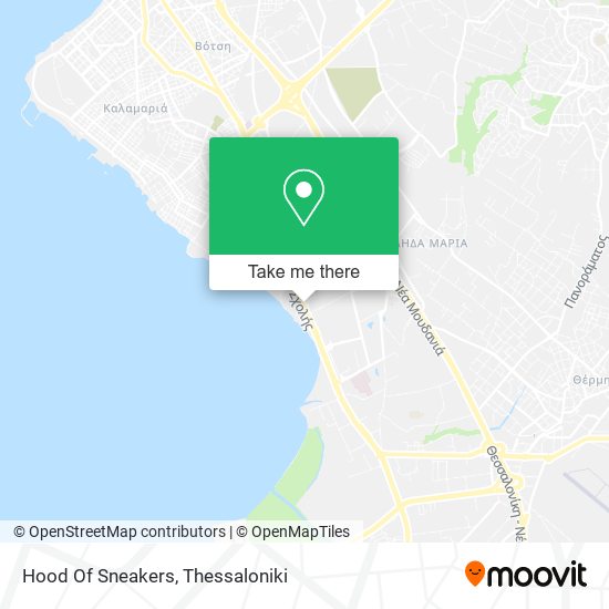Hood Of Sneakers map
