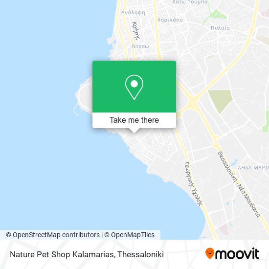 Nature Pet Shop Kalamarias map