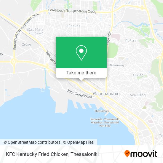 KFC Kentucky Fried Chicken map