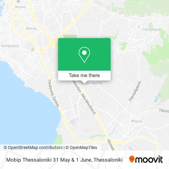 Mobip Thessaloniki 31 May & 1 June map