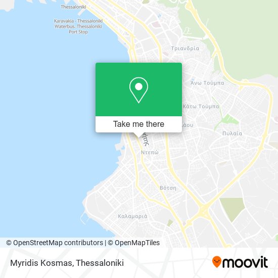 Myridis Kosmas map