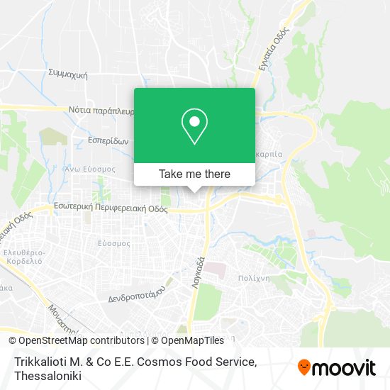 Trikkalioti M. & Co E.E. Cosmos Food Service map