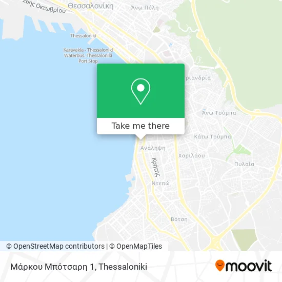 Μάρκου Μπότσαρη 1 map