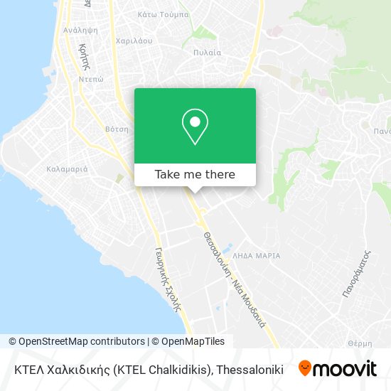 ΚΤΕΛ Χαλκιδικής (KTEL Chalkidikis) map