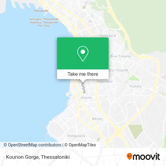 Kourion Gorge map