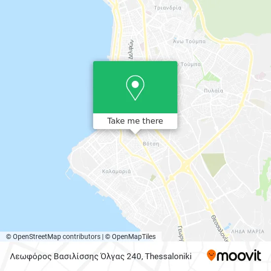 Λεωφόρος Βασιλίσσης Όλγας 240 map