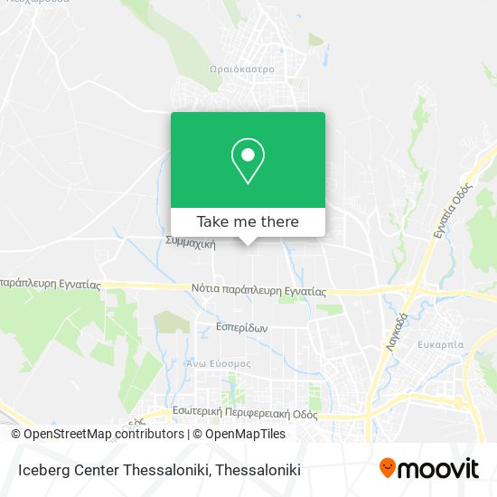 Iceberg Center Thessaloniki map
