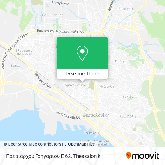 Πατριάρχου Γρηγορίου Ε 62 map