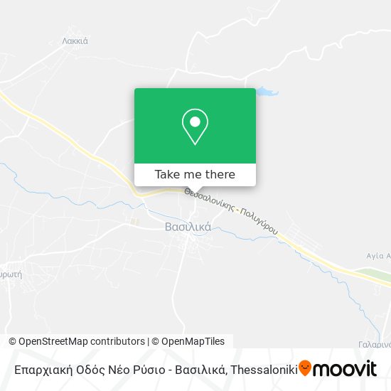 Επαρχιακή Oδός Νέο Ρύσιο - Βασιλικά map