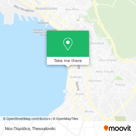 Νέα Παράλια map