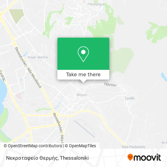 Νεκροταφείο Θερμής map