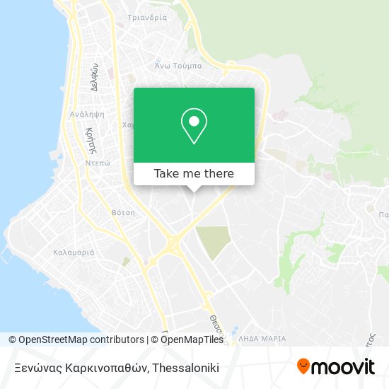 Ξενώνας Καρκινοπαθών map