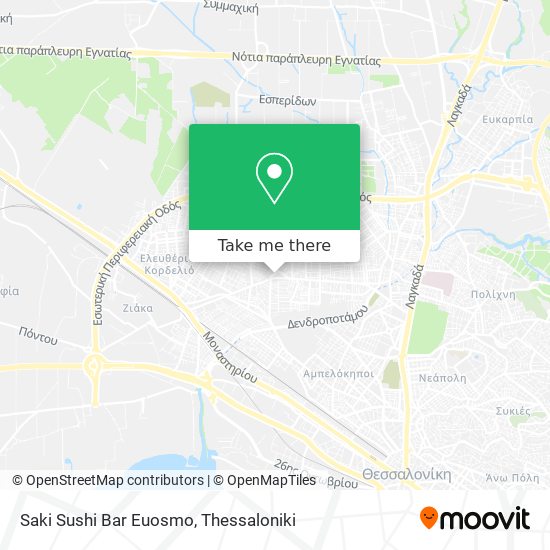 Saki Sushi Bar Euosmo map