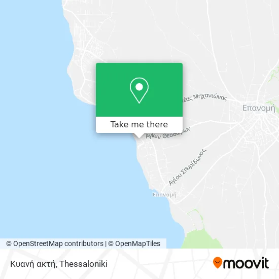 Κυανή ακτή map