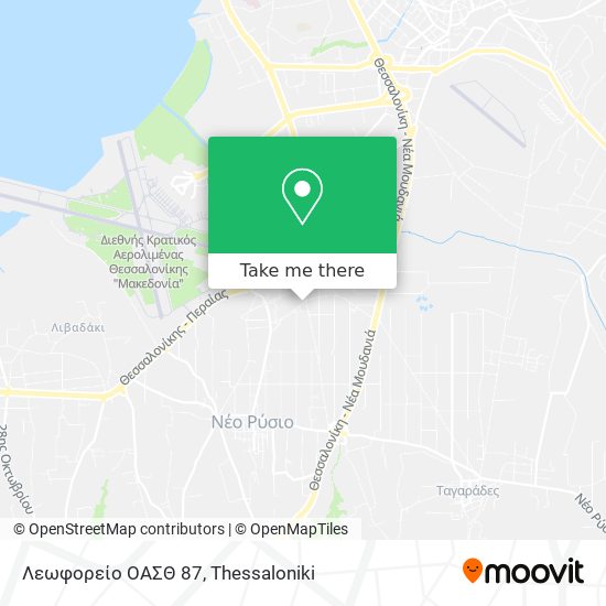 Λεωφορείο ΟΑΣΘ 87 map