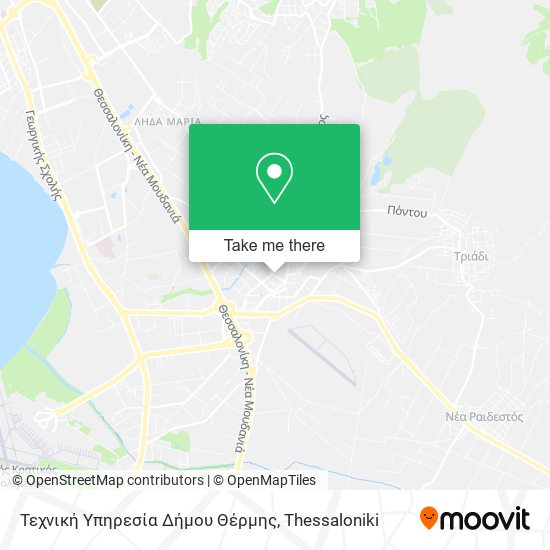 Τεχνική Υπηρεσία Δήμου Θέρμης map