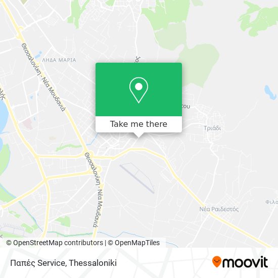 Παπές Service map