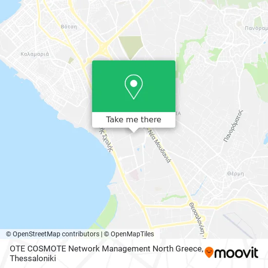 OTE COSMOTE Network Management North Greece map