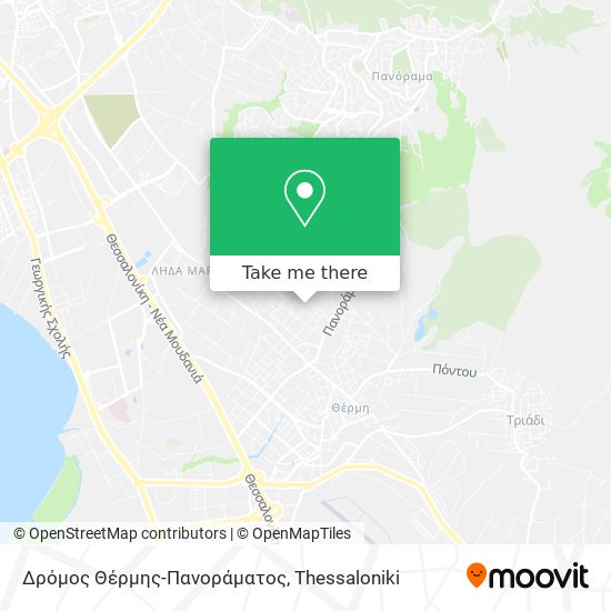 Δρόμος Θέρμης-Πανοράματος map