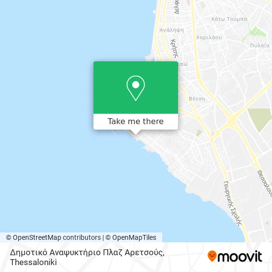 Δημοτικό Αναψυκτήριο Πλαζ Αρετσούς map