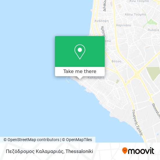 Πεζόδρομος Καλαμαριάς map