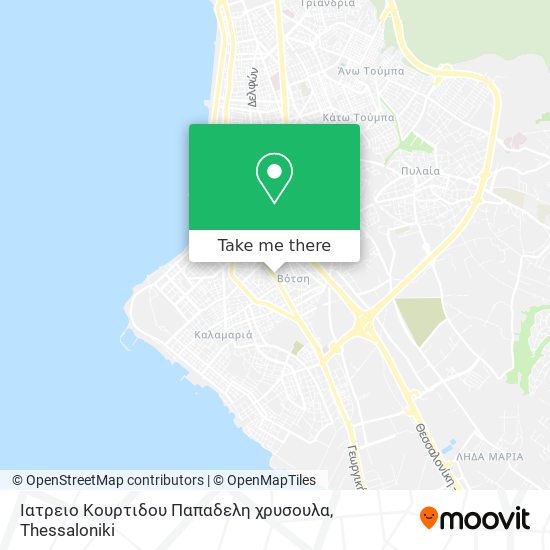 Ιατρειο Κουρτιδου Παπαδελη χρυσουλα map